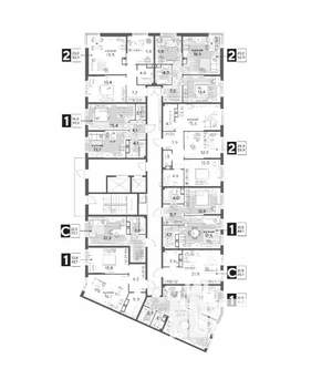 2-к квартира, строящийся дом, 53м2, 13/19 этаж