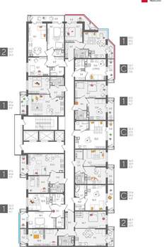 1-к квартира, вторичка, 42м2, 8/24 этаж