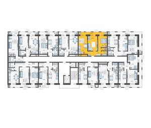 2-к квартира, строящийся дом, 60м2, 9/12 этаж