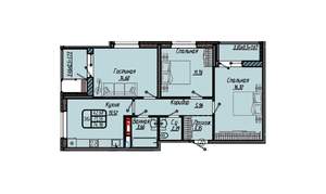 3-к квартира, вторичка, 75м2, 13/18 этаж