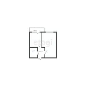 1-к квартира, вторичка, 35м2, 4/5 этаж