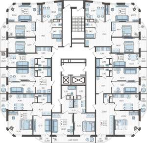 2-к квартира, вторичка, 63м2, 16/16 этаж