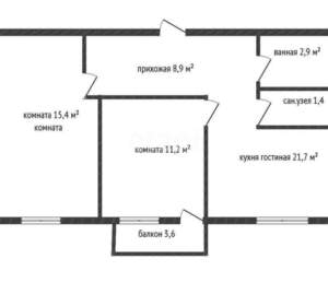 2-к квартира, вторичка, 62м2, 4/19 этаж
