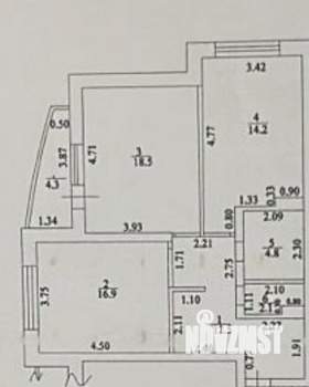 2-к квартира, вторичка, 70м2, 4/18 этаж