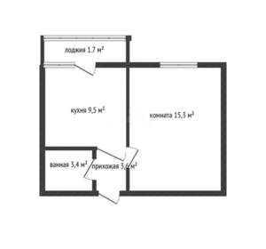 1-к квартира, вторичка, 32м2, 10/24 этаж