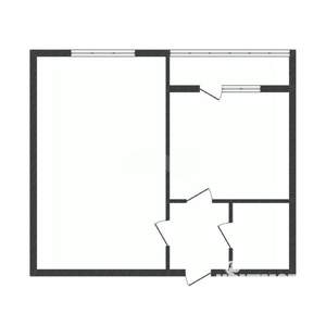 1-к квартира, вторичка, 34м2, 3/3 этаж