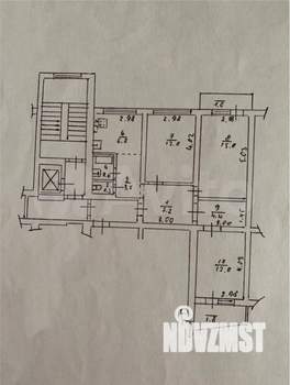 3-к квартира, вторичка, 68м2, 4/9 этаж