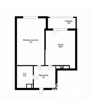 1-к квартира, сданный дом, 32м2, 12/16 этаж