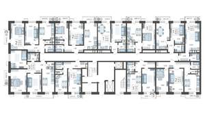 3-к квартира, строящийся дом, 80м2, 1/12 этаж