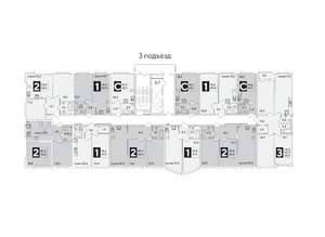 2-к квартира, вторичка, 52м2, 2/16 этаж