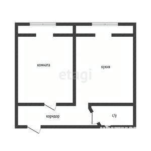 1-к квартира, вторичка, 35м2, 6/6 этаж