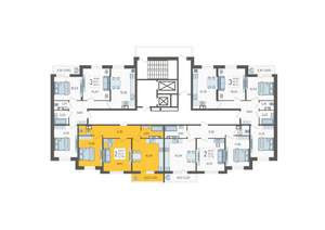 2-к квартира, вторичка, 58м2, 7/12 этаж