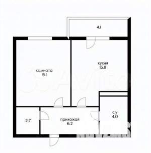 1-к квартира, вторичка, 41м2, 4/16 этаж