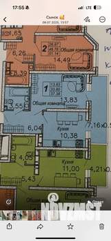 1-к квартира, вторичка, 38м2, 10/26 этаж