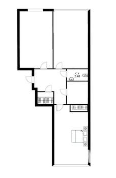 3-к квартира, вторичка, 74м2, 20/22 этаж