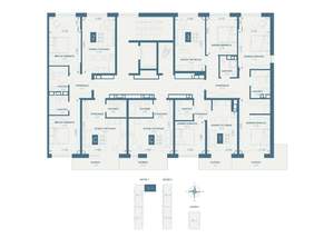 2-к квартира, строящийся дом, 64м2, 2/18 этаж