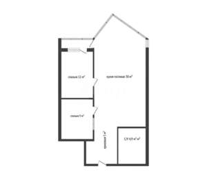 2-к квартира, вторичка, 60м2, 18/25 этаж