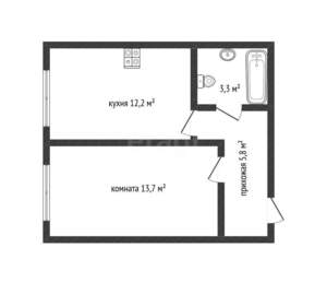 1-к квартира, вторичка, 35м2, 14/16 этаж