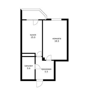 1-к квартира, вторичка, 49м2, 13/17 этаж