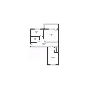 2-к квартира, вторичка, 44м2, 2/5 этаж