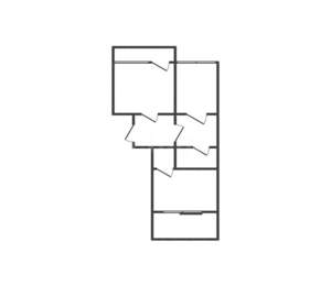 2-к квартира, вторичка, 53м2, 1/12 этаж