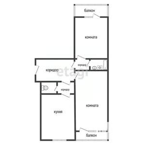2-к квартира, вторичка, 65м2, 14/16 этаж