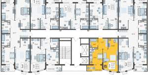 1-к квартира, вторичка, 40м2, 16/21 этаж