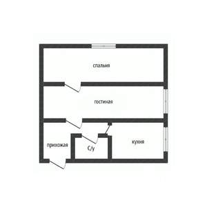 2-к квартира, вторичка, 44м2, 1/5 этаж