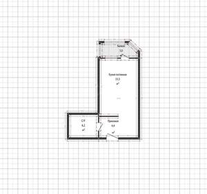 Студия квартира, вторичка, 24м2, 10/16 этаж