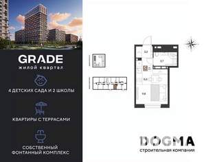 Студия квартира, вторичка, 21м2, 5/18 этаж