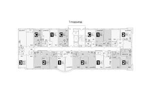 1-к квартира, вторичка, 40м2, 12/16 этаж