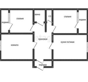 3-к квартира, вторичка, 94м2, 3/15 этаж