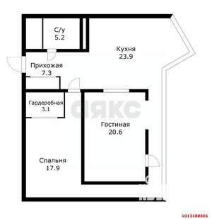 2-к квартира, вторичка, 80м2, 19/25 этаж