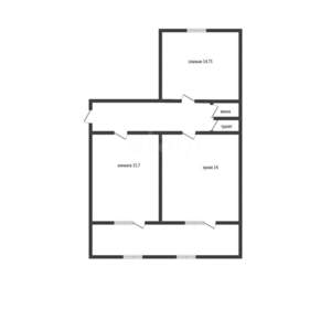 2-к квартира, вторичка, 62м2, 12/19 этаж