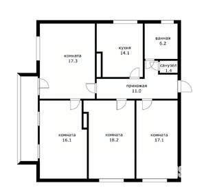 3-к квартира, вторичка, 101м2, 2/5 этаж