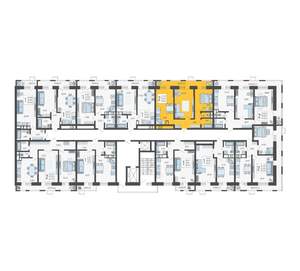 2-к квартира, строящийся дом, 60м2, 9/12 этаж