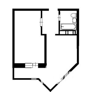 1-к квартира, вторичка, 40м2, 8/18 этаж