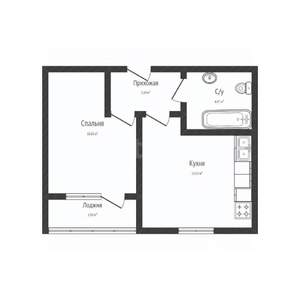1-к квартира, вторичка, 30м2, 2/24 этаж