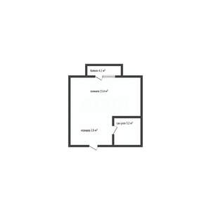 Студия квартира, вторичка, 21м2, 1/5 этаж