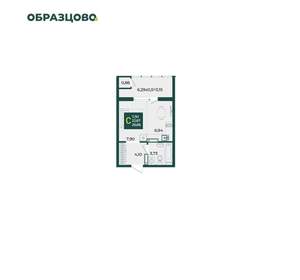 Студия квартира, вторичка, 27м2, 18/18 этаж