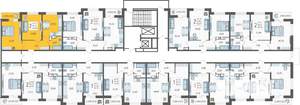 2-к квартира, вторичка, 50м2, 19/19 этаж