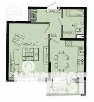 1-к квартира, вторичка, 44м2, 7/20 этаж