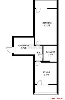2-к квартира, вторичка, 65м2, 3/16 этаж