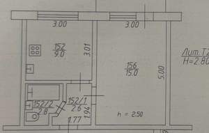 1-к квартира, вторичка, 30м2, 2/5 этаж