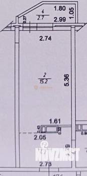 Студия квартира, вторичка, 24м2, 15/16 этаж