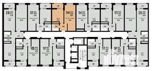 1-к квартира, вторичка, 38м2, 17/24 этаж