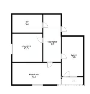 2-к квартира, вторичка, 60м2, 15/16 этаж