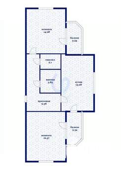 2-к квартира, вторичка, 67м2, 15/19 этаж