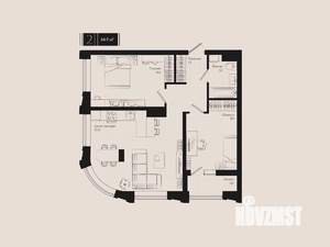 2-к квартира, вторичка, 65м2, 8/18 этаж