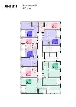 1-к квартира, вторичка, 35м2, 10/18 этаж